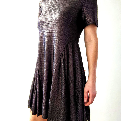METALLIC TEE DRESS